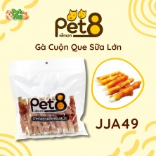 Snack Pet8 - JJA49 - Gà cuộn que sữa lớn gói 400gr