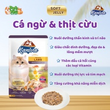 Pate Kaniva Vitamin Ball Soft Jelly - Vị Cá ngừ & thịt cừu 70g