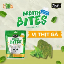 Snack Kitcat Breath Bites sạch răng thơm miệng dành cho mèo - Vị Thịt gà