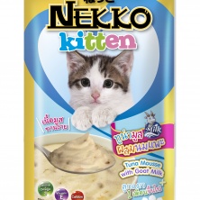 Pate nekko vị cá ngừ và sữa dê cho mèo con gói 70gr