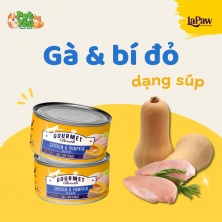 Pate Lapaw Gourmet dạng súp - Vị gà & bí đỏ 85g