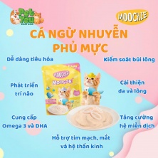 Pate cho mèo - MOOCHIE vị Cá Ngừ Nhuyễn phủ Mực 70g ( Dành cho Mèo Con)