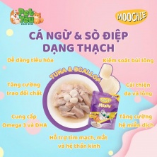 Pate cho mèo - MOOCHIE vị Cá Ngừ & Sò Điệp 70g