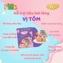 Pate cho mèo - MOOCHIE vị Tôm Sú 70g (Hỗ trợ tiêu búi lông)