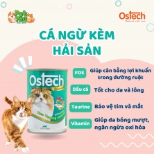 Pate cho mèo OSTECH GOURMENT - Vị Cá Ngừ & Hải Sản 400g