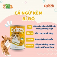 Pate cho mèo OSTECH GOURMENT - Vị Cá Ngừ & Bí Đỏ 400g