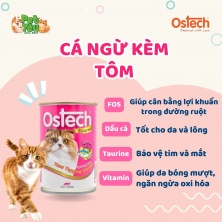 Pate cho mèo OSTECH GOURMENT - Vị Cá Ngừ & Tôm 400g