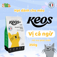 Thức ăn hạt KEOS+ dành cho mèo con - Hỗ trợ phát triển -  Vị Cá Ngừ gói 350G