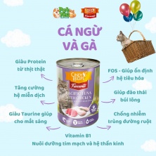 Pate Cindy Recipe Favourite - Vị Cá Ngừ và Gà dành cho mèo trưởng thành