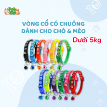 Vòng cổ có chuông cho bé dưới 5KG