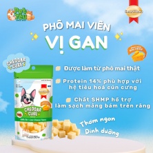 Viên thưởng phô mai Cheddar Cube SmartHeart dành cho cún 50gr - vị Gan