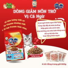 Hạt thức ăn cho mèo Silver Spoon - Dòng giảm nôn trớ - Vị Cá Ngừ 800gr