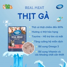 Pate cho mèo - SNAPPY TOM REAL MEAT vị Thịt Gà 85g