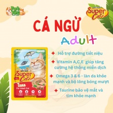 Pate cho mèo - SUPERCAT vị Cá Ngừ 85g 