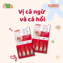 Súp thưởng OSTECH dành cho mèo - Vị Cá Ngừ & Cá Hồi 15g (4 Que)