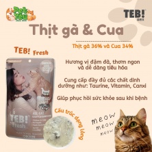 Pate TEB! Fresh - Vị Thịt gà & Cua 80g