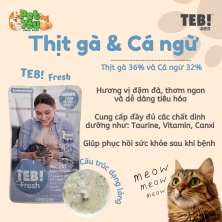 Pate TEB! Fresh - Vị Thịt gà & Cá ngừ 80g