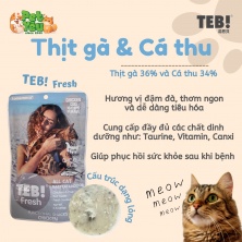 Pate TEB! Fresh - Vị Thịt gà & Cá thu 80g