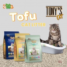 Cát đậu nành Tony Cat dành cho mèo - Túi 6L