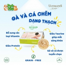 Pate cho mèo Ultimates Induge - vị Thịt Gà & Cá Chẽm 85g