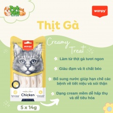 Súp thưởng WANPY - Vị Thịt gà 70g (5 que)