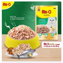 Sốt mèo Me-o delite - vị cá ngừ và thịt gà xé gói 70gr