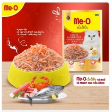 Sốt mèo Me-o delite - vị cá ngừ và thanh cua 70gr