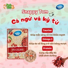 Pate SnappyTom Gourmers - Vị Cá Ngừ & Kỷ Tử túi 70g