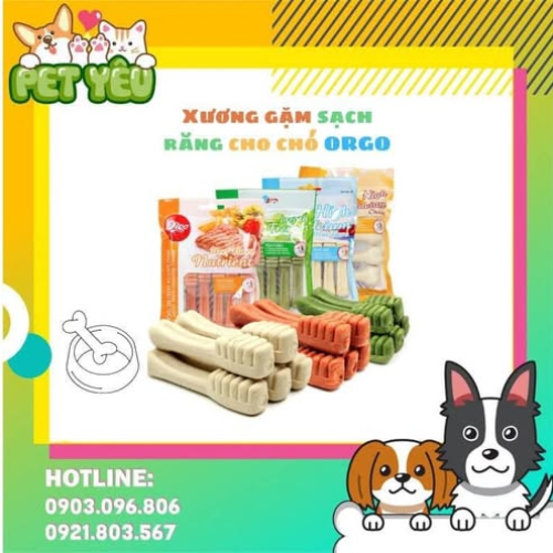 Xương Gặm Sạch Răng ORGO Dành Cho Chó- Túi 90G