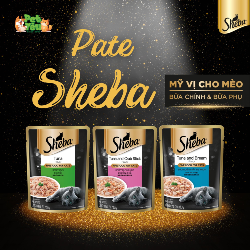 Pate cho mèo SHEBA gói 70g