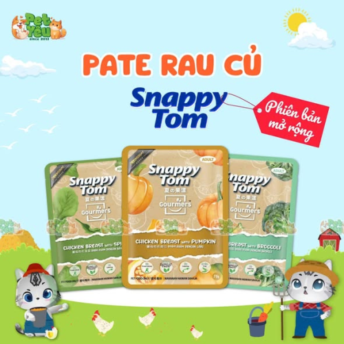 Pate Snappy Tom Trái Cây dành cho mèo - 70G