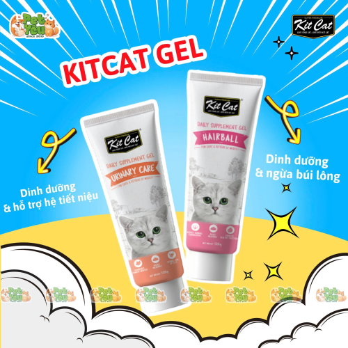 Gel dinh dưỡng KITCAT dành cho mèo tuýp 120g