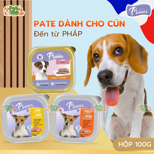 Pate Plaisir Dành Cho Chó Mọi Độ Tuổi Xuất Xứ Từ Pháp