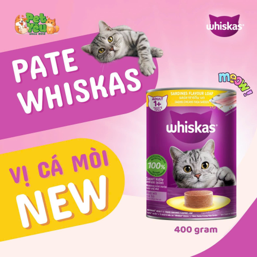 Pate Whiskas dành cho mèo-Lon 400G