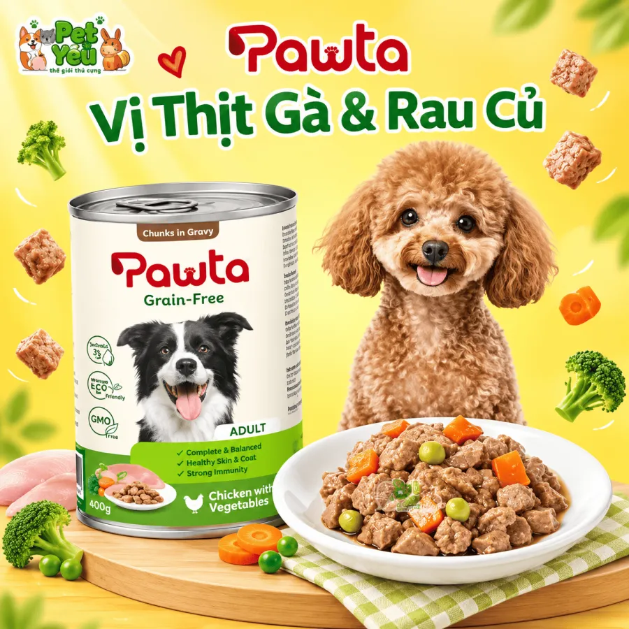 Pate Pawta Cho Chó Lon 400G
