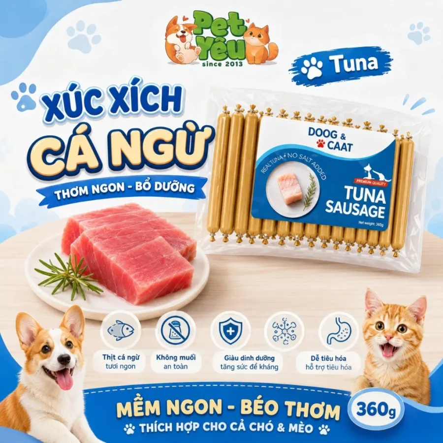 Xúc Xích DOOG & CAAT Dành Cho Chó Mèo - Gói 30 Cây-337