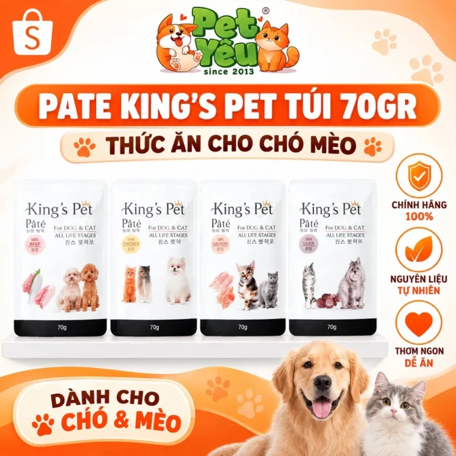Pate King's Pet Túi 70G Cho Chó Mèo