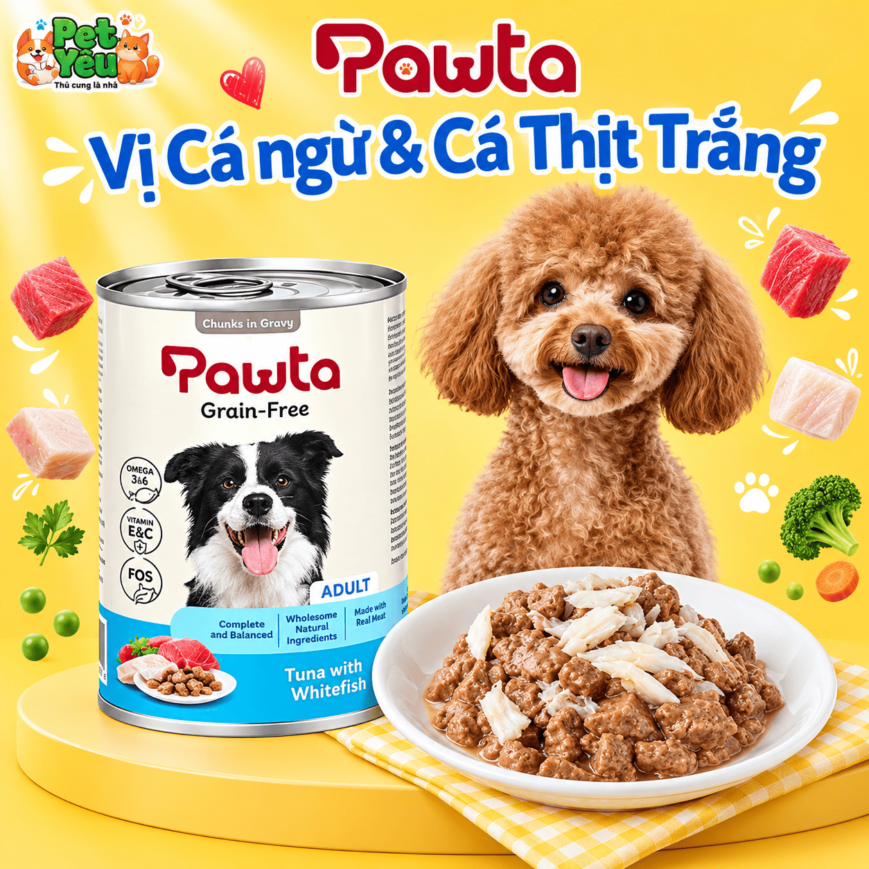 Pate Pawta Cho Chó Lon 400G
