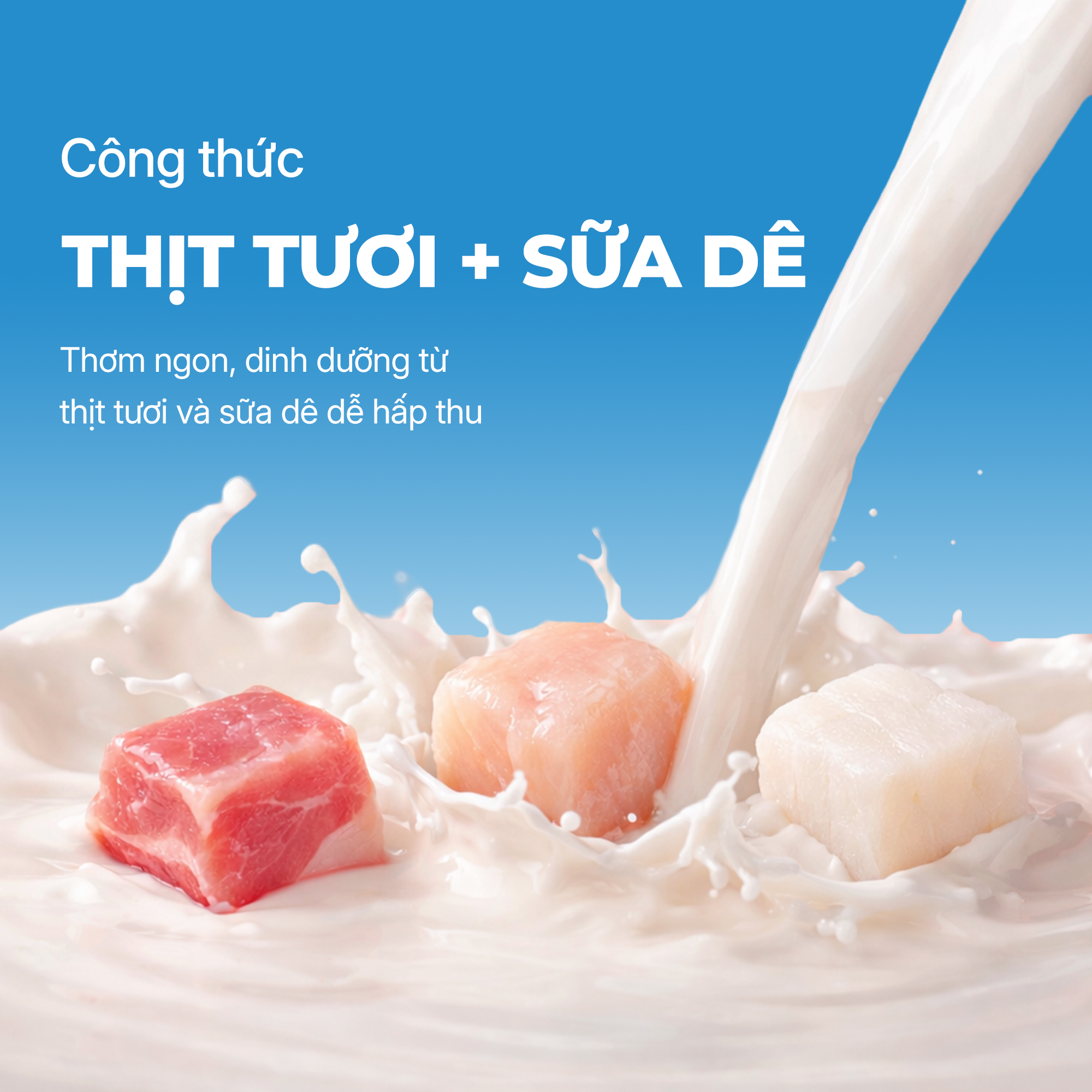 Pate sữa dê cho mèo từ 3 tháng tuổi FAENBEI - Túi 85G
