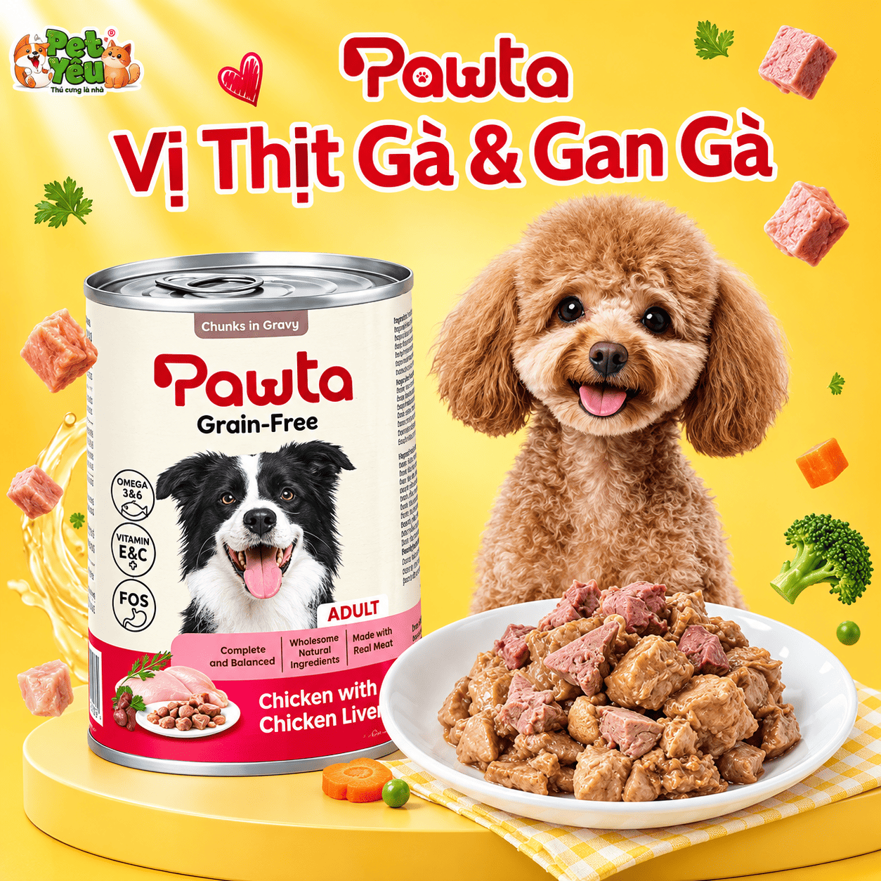Pate Pawta Cho Chó Lon 400G