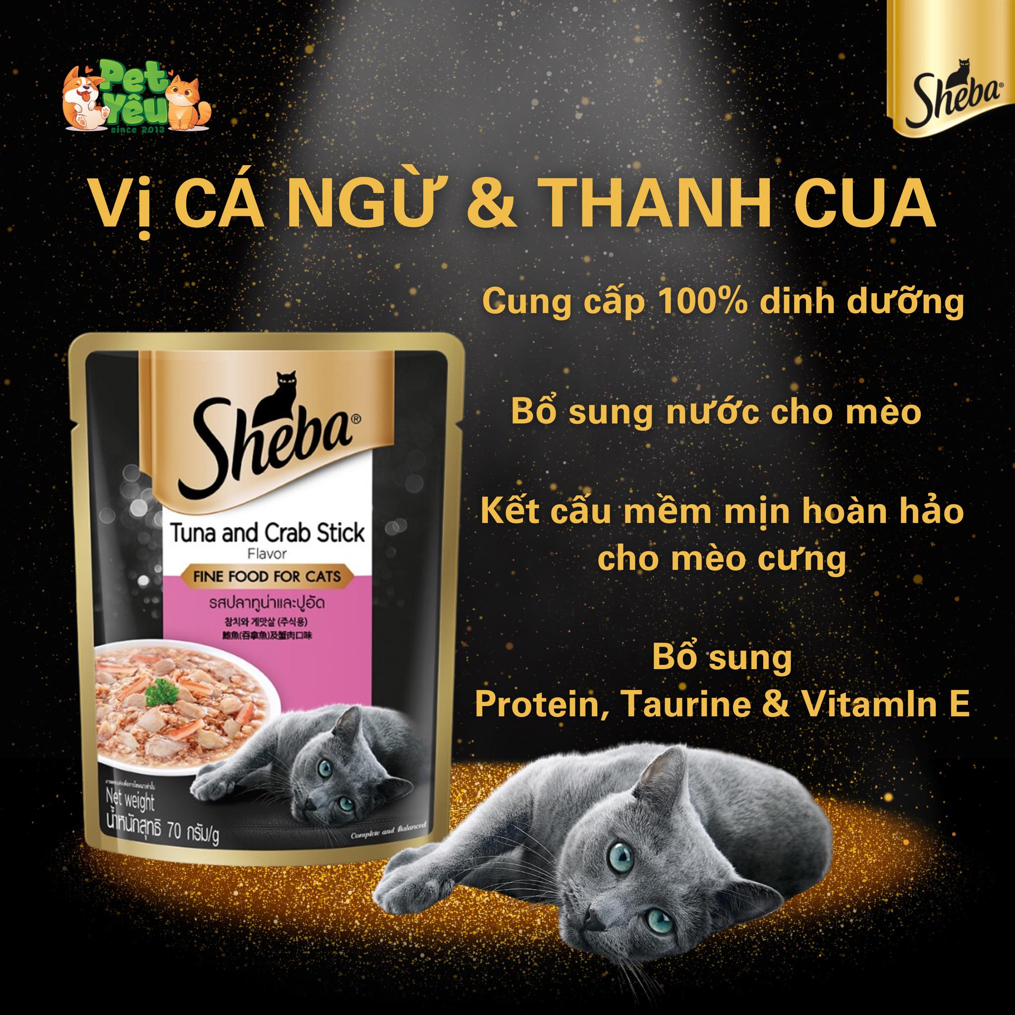 Pate cho mèo SHEBA gói 70g