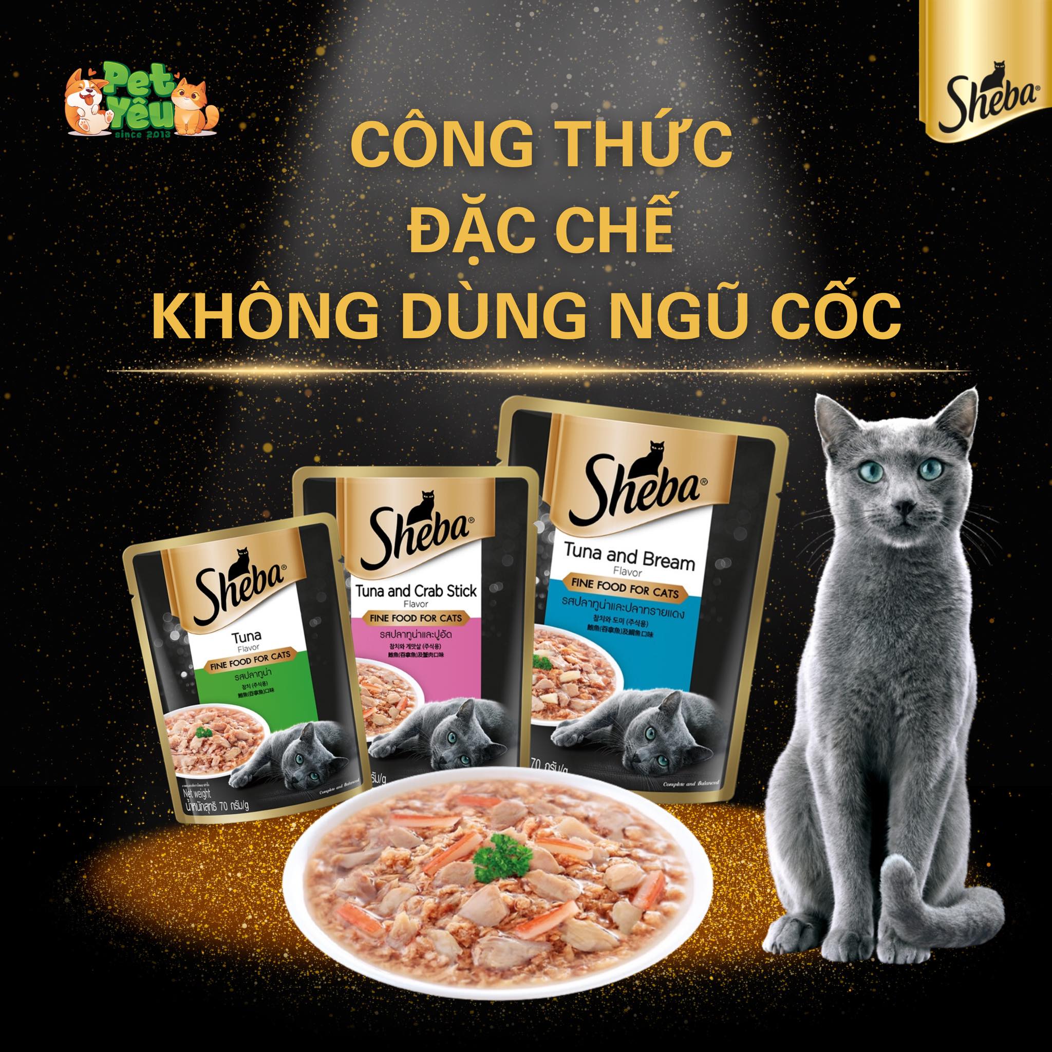 Pate cho mèo SHEBA gói 70g