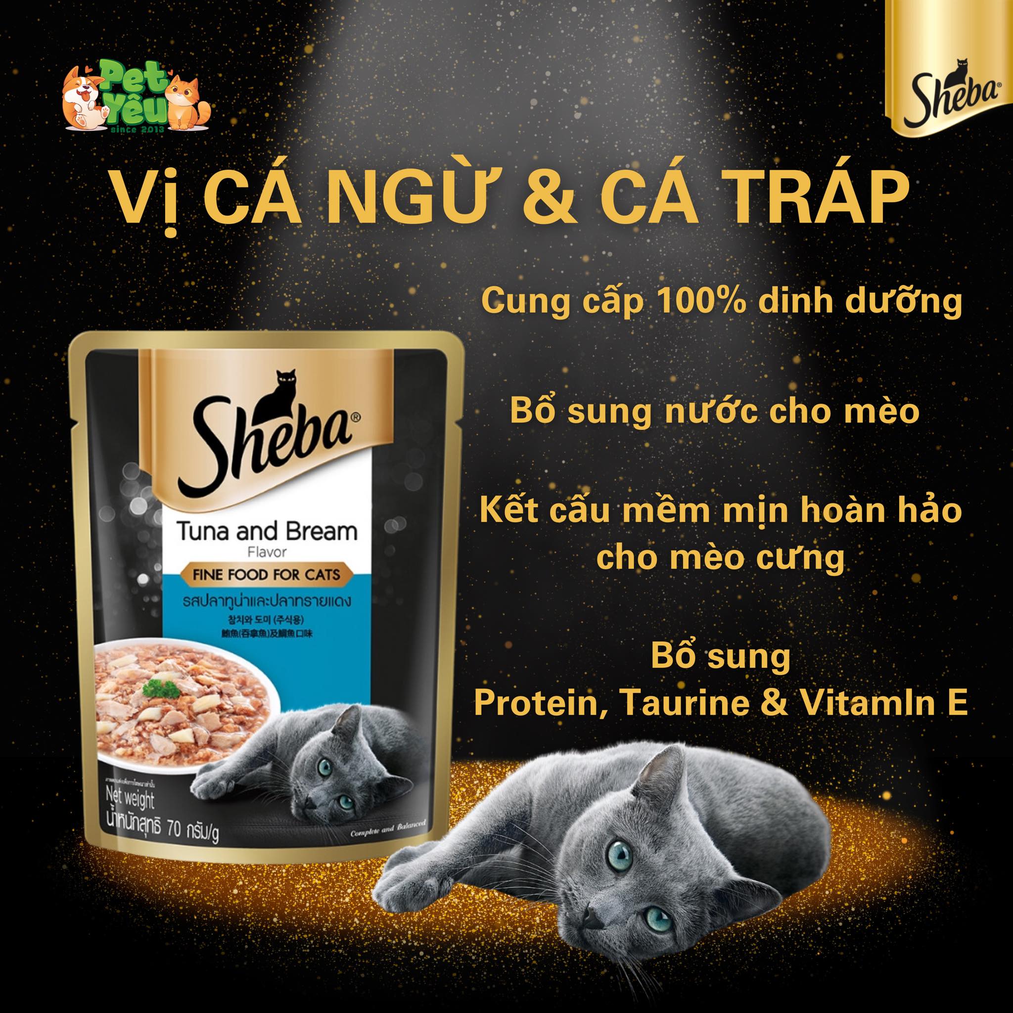 Pate cho mèo SHEBA gói 70g