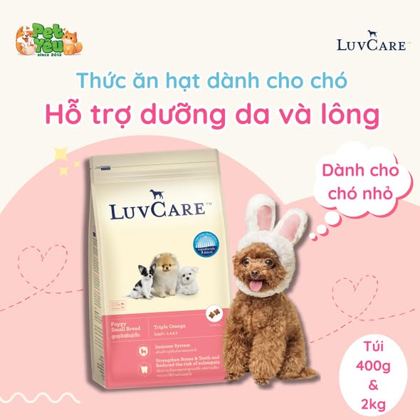 Thức ăn hạt dành cho chó LUVCARE- Dành cho chó giống nhỏ