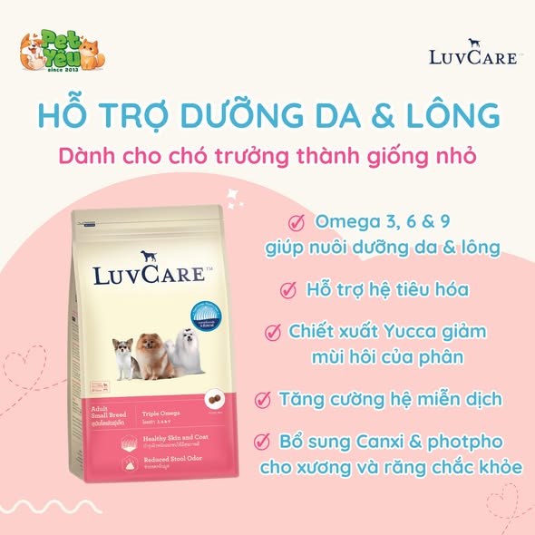 Thức ăn hạt dành cho chó LUVCARE- Dành cho chó giống nhỏ