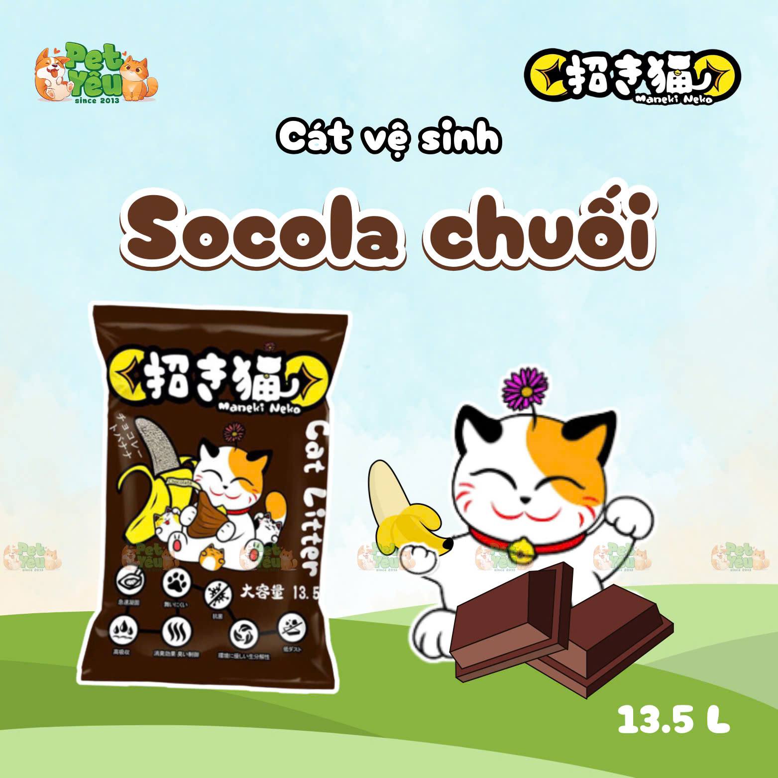 Cát đất sét dành cho mèo Maneki Neko 5L