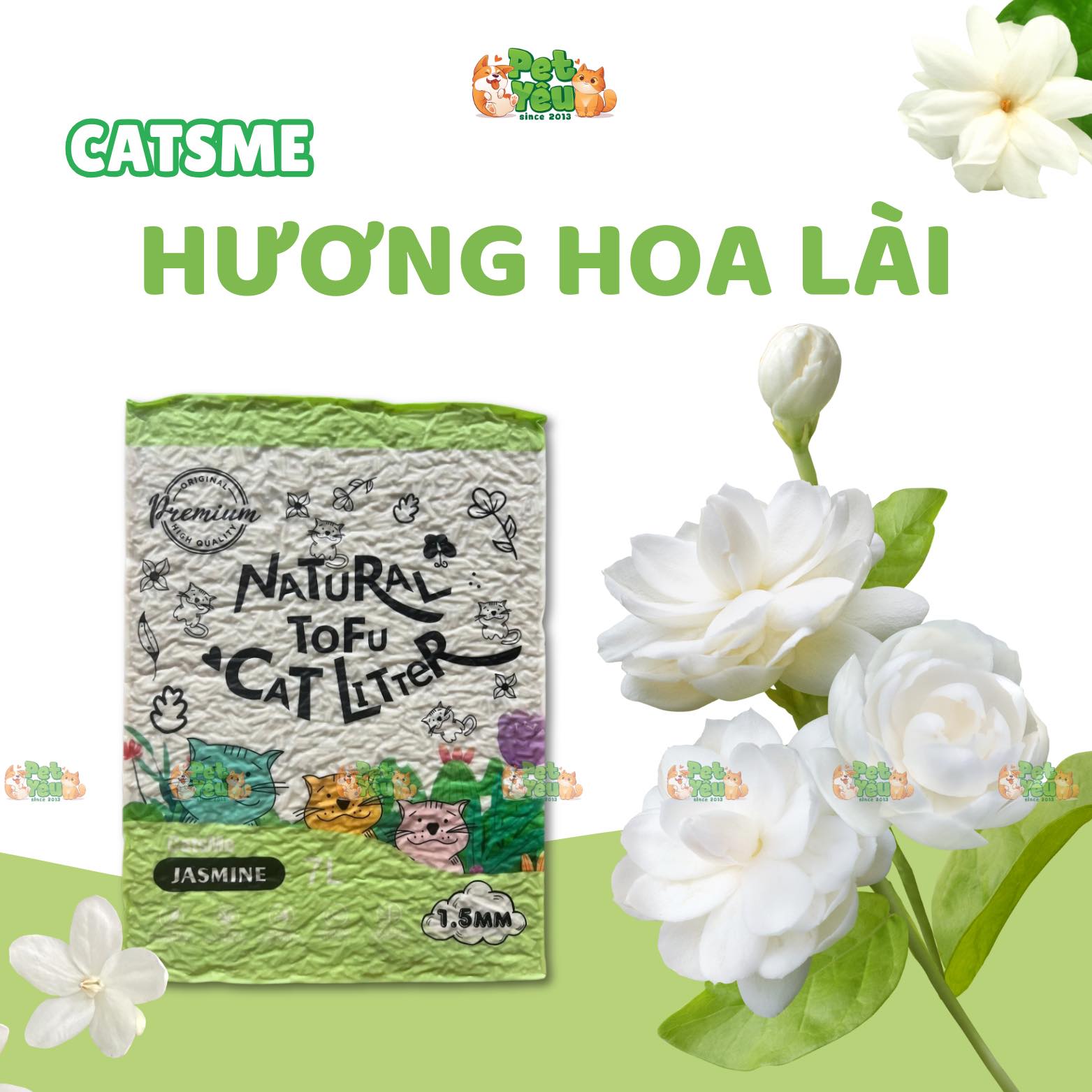 Cát đậu nành dành cho mèo Catsme ( 6-7L)