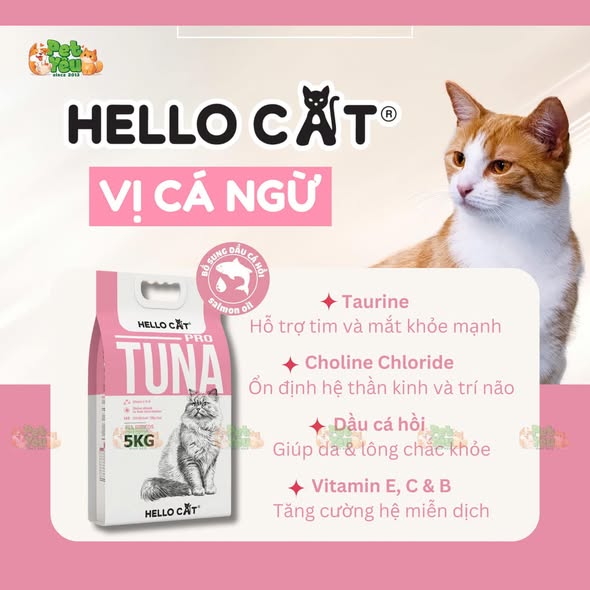 Hạt cho mèo Hello Cat xuất xứ Thái Lan