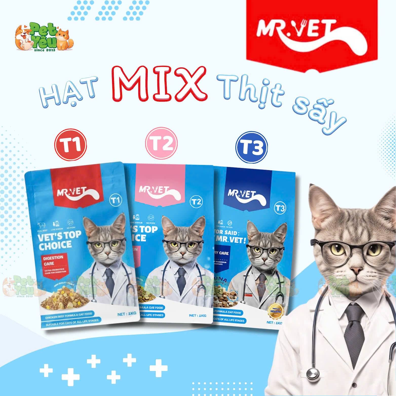 Thức ăn hạt MR.VET dành cho mèo đến từ Singapore