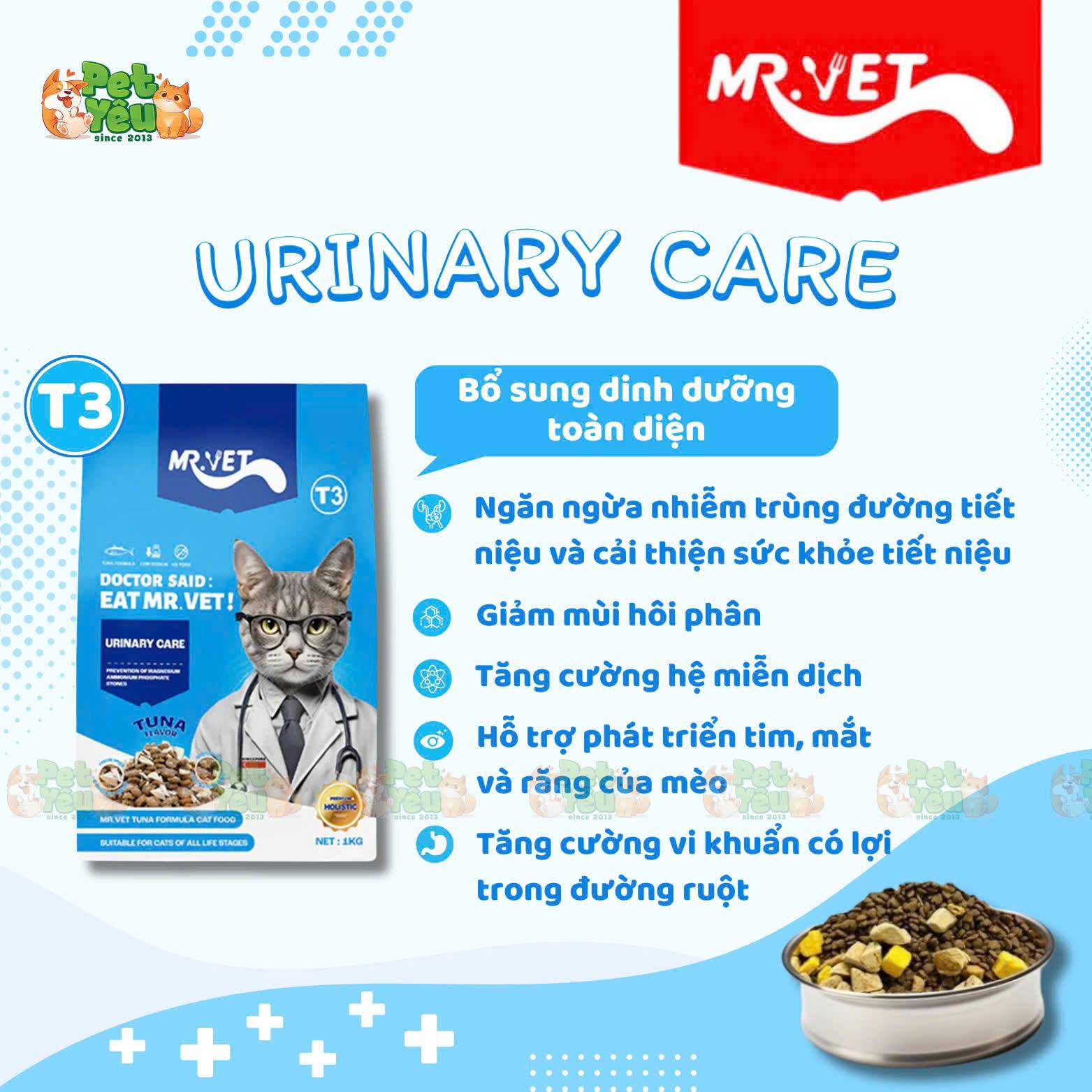 Thức ăn hạt MR.VET dành cho mèo đến từ Singapore